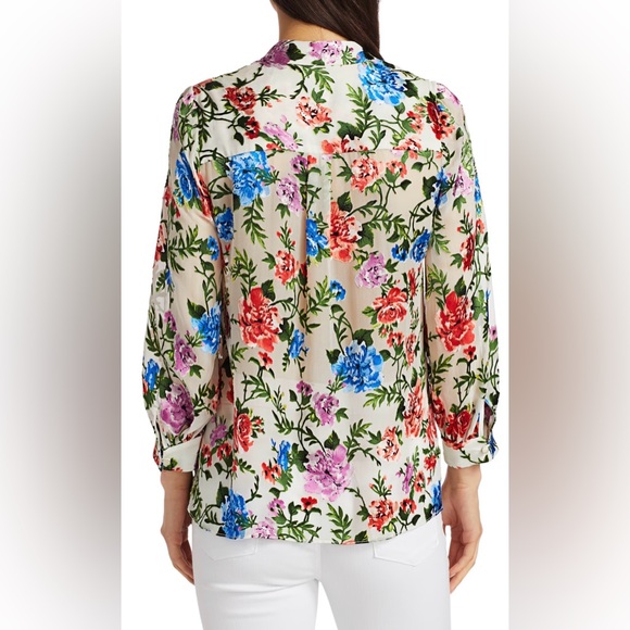 ✨ ALICE + OLIVIA Sheila Gardenia Blouson Sleeve Blouse 🌸 - Picture 8 of 16